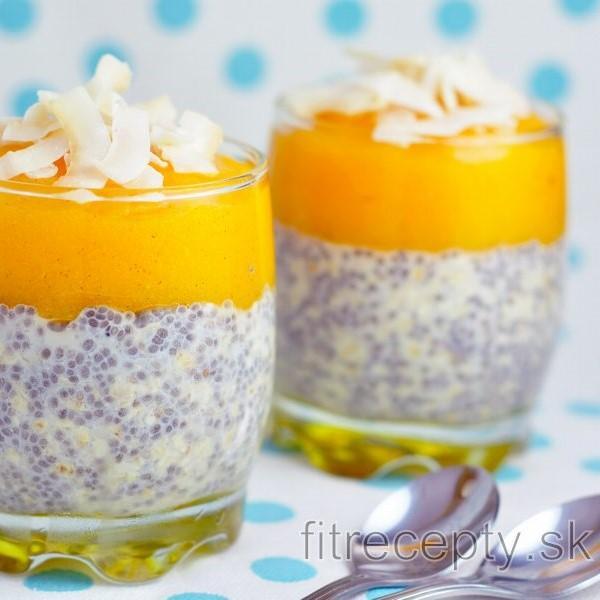 Sladká exotika - Chia-ovsený puding s pyré z hurmikaki