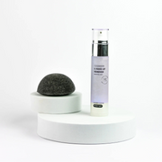 MARK ALL SKIN set Čistiaci a odličovací gél + Konjac hubka na tvár s aktívnym uhlím
