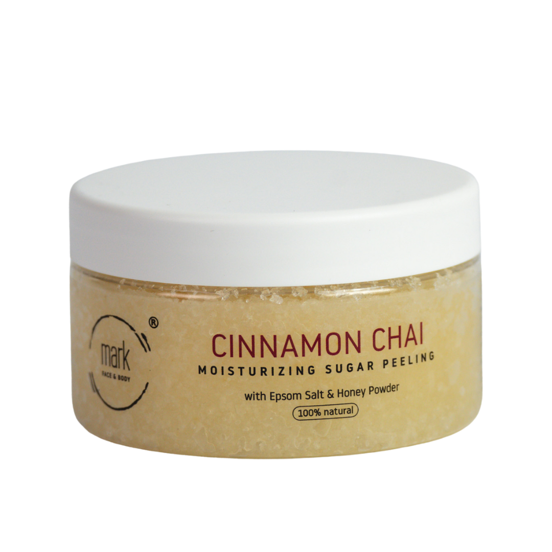 MARK sugar scrub Cinnamon Chai - s výťažkami z medu