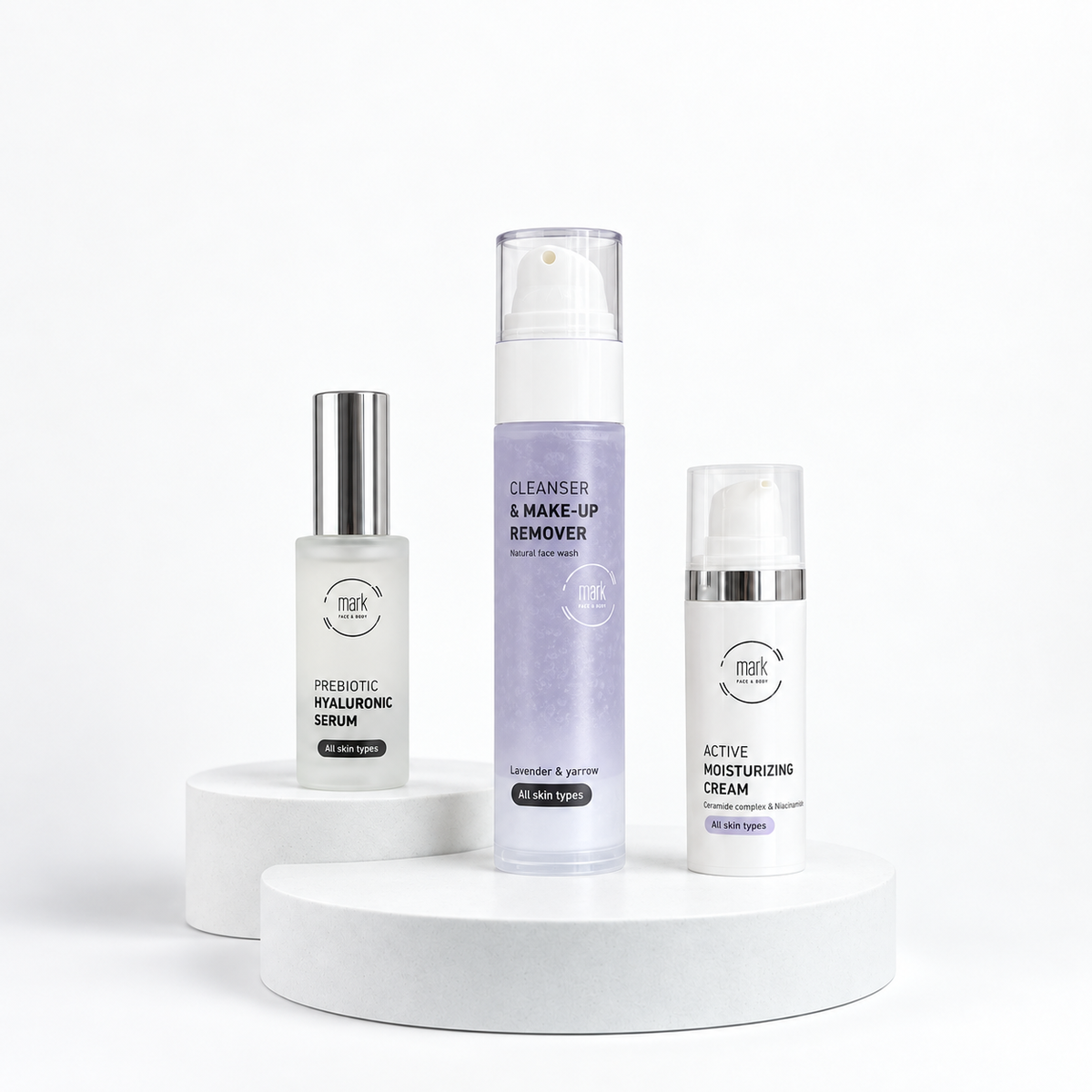MARK ALL SKIN set Cleanser + Serum + Cream