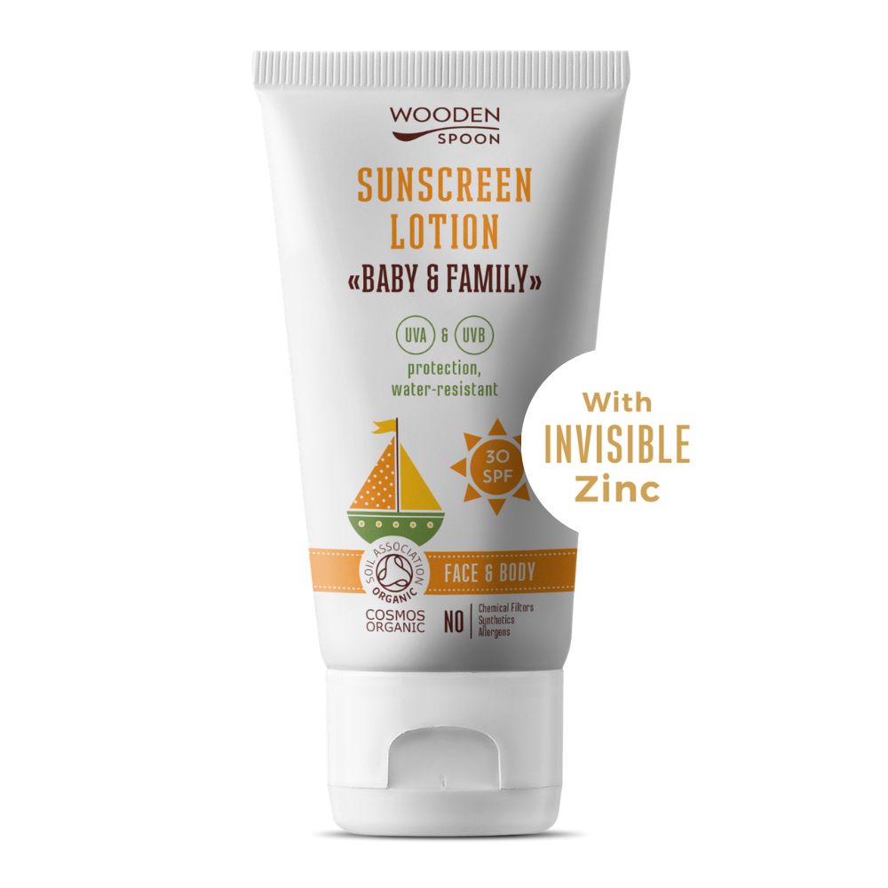 Opaľovacie telové mlieko Baby & Family SPF 30 WoodenSpoon