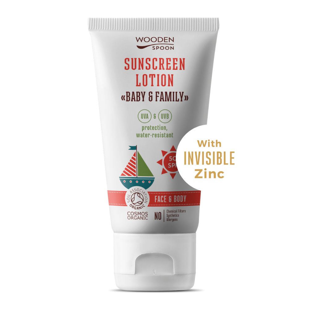 Opaľovacie telové mlieko Baby & Family SPF 50 WoodenSpoon