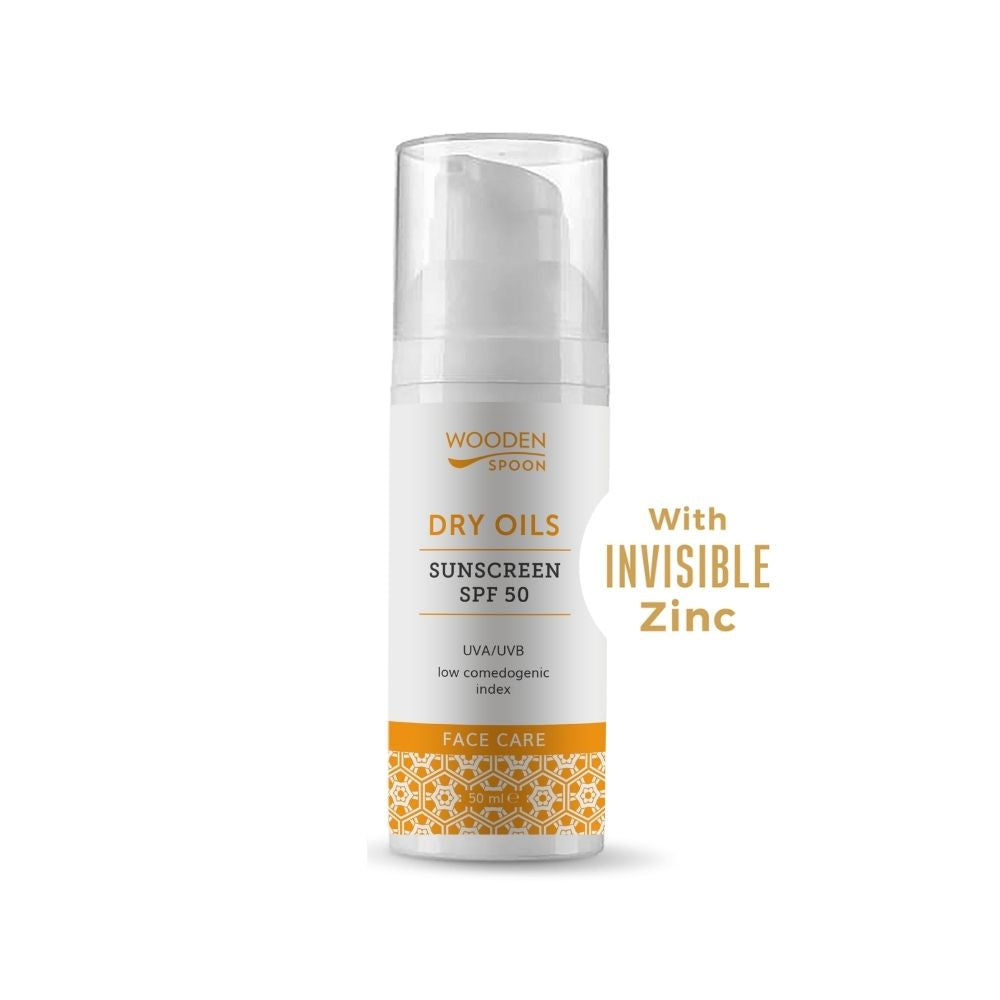Opaľovací krém na tvár s nízkym komedogénnym indexom SPF 50 WoodenSpoon