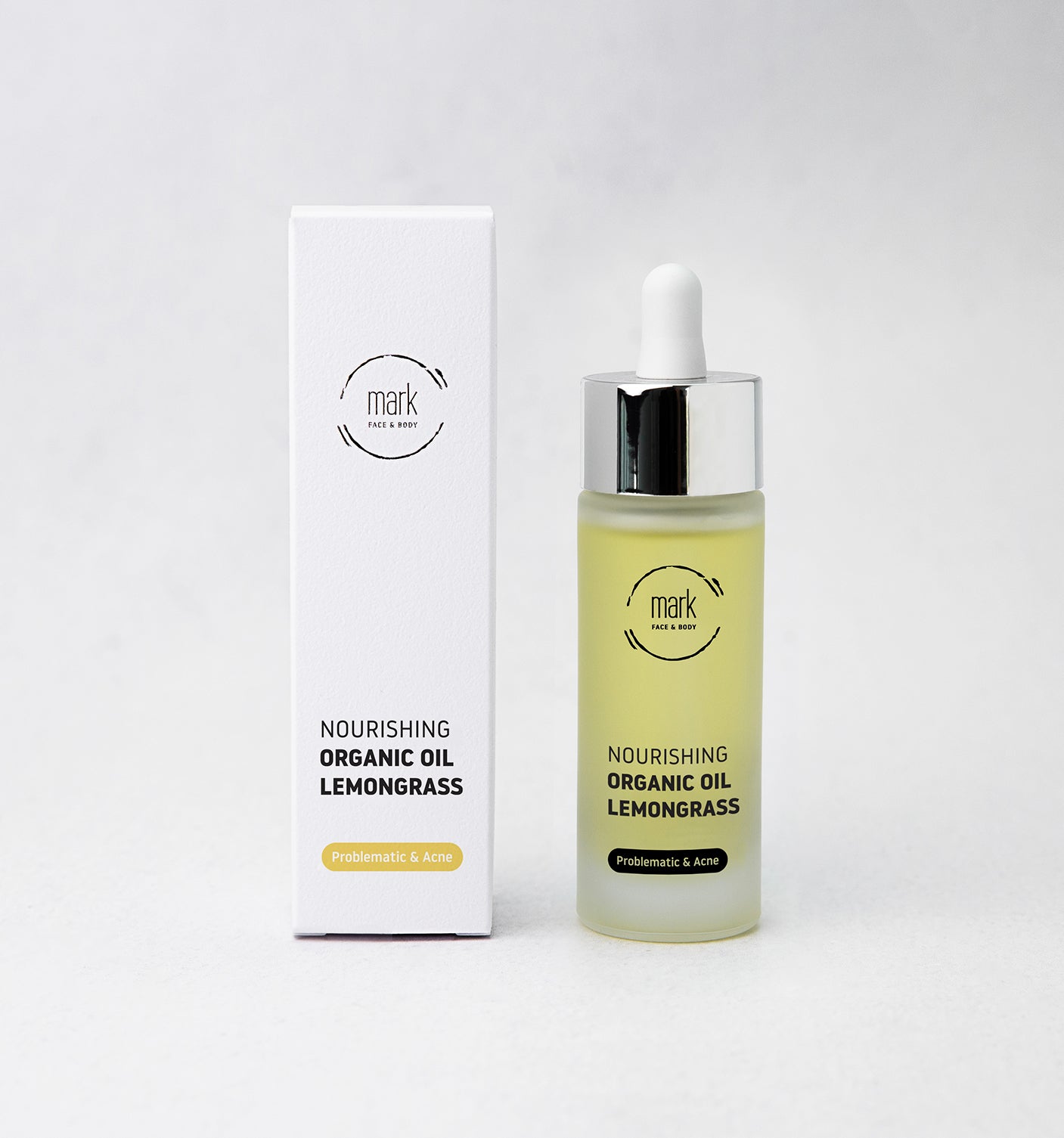 MARK organic oil Lemongrass - s marhuľovým, hroznovým olejom a vitamínom E