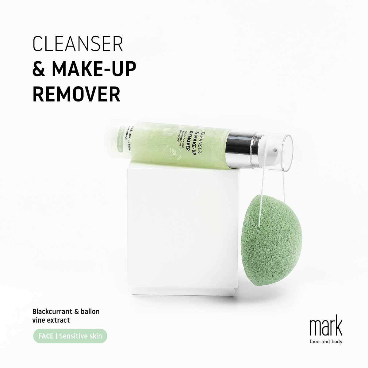 MARK SENSITIVE set Cleanser + konjac