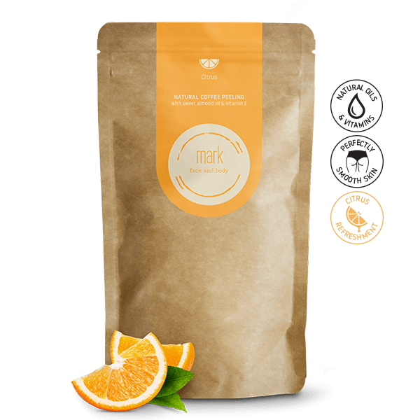 MARK coffee scrub Citrus - pre zmiešanú a mastnú pokožku Scrub Forward Group 