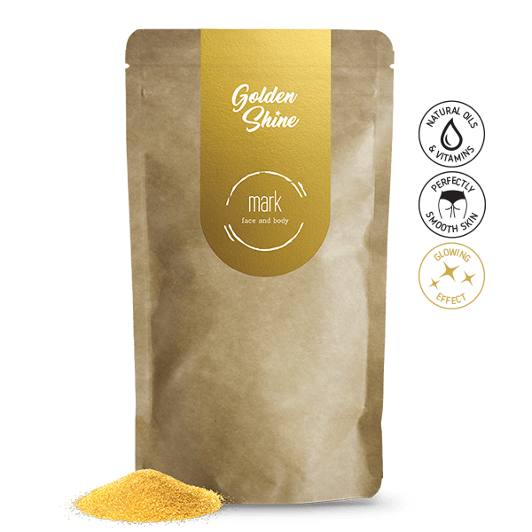 MARK coffee scrub Golden Shine - so zlatými trblietkami Scrub MARK scrub Slovensko 