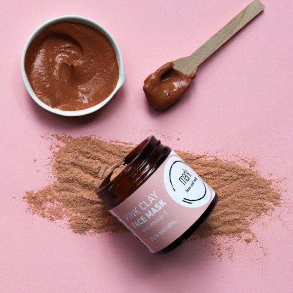 MARK Pink clay face mask - s vitamínom C a jahodovým práškom MARK Face And Body 
